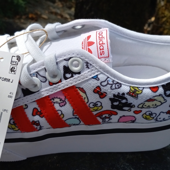 Adidas Originals (Unisex) Nizza Platform Sneakers J- Hello Kitty& Sanrio Friends - Picture 5 of 16